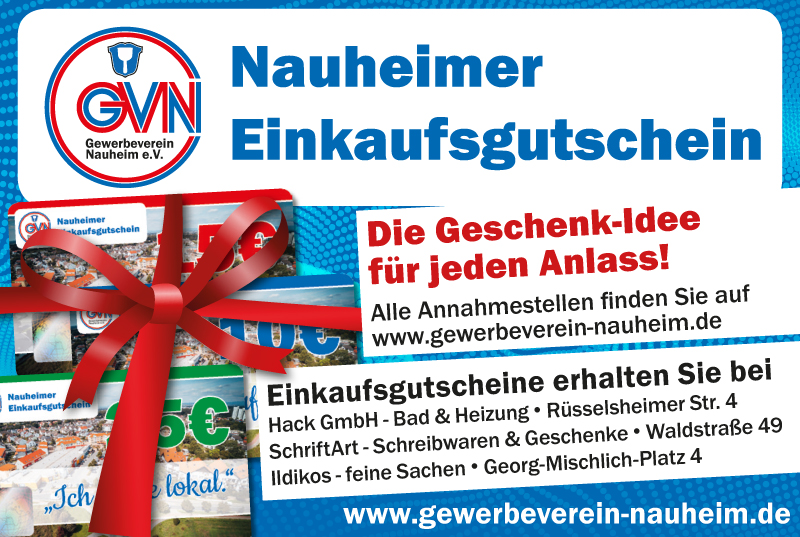 Gutschein Gewerbeverein Nauheim