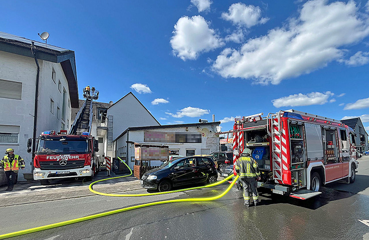 Feuerwehreinsatz in Nauheim