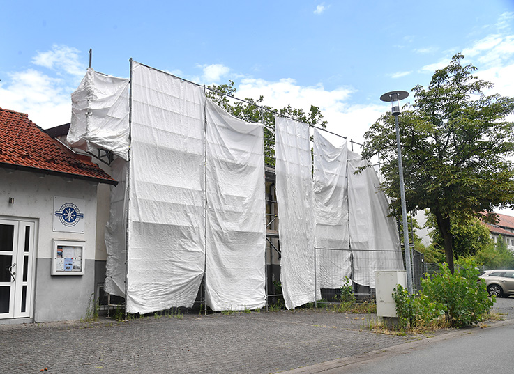 Nauheim-Online - Marodes Vereinsheim in Nauheim