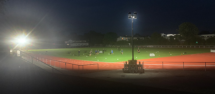 Nauheim-Online - Abendtraining im Sportpark in Nauheim