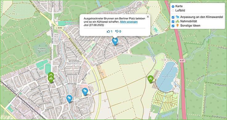 Nauheim-Online - Ideenkarte fr ein besseres Klima
