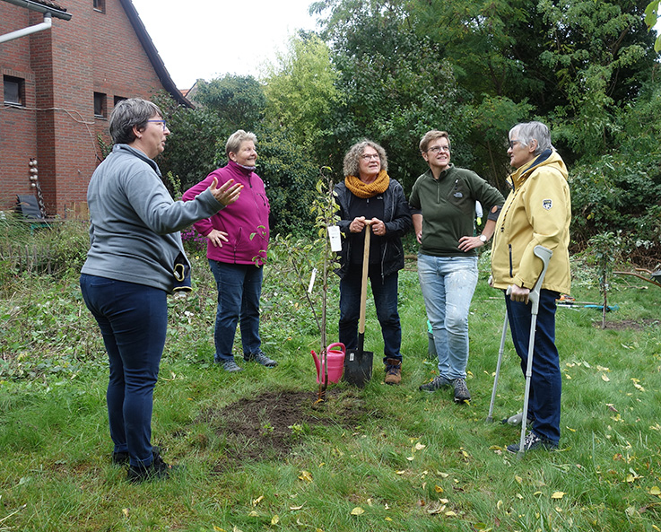Nauheim-Online - Landfrauen in Nauheim pflanzen einen Baum