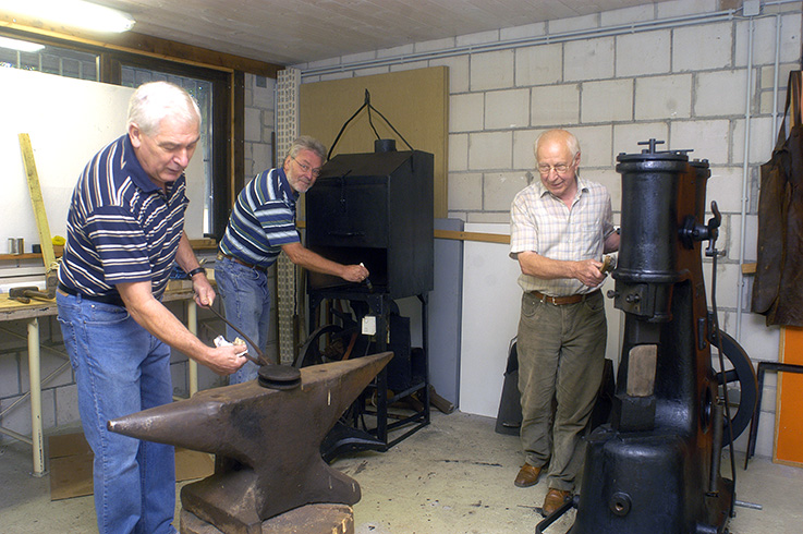 Nauheim-Online - Frhere "Alte Schmiede" neben dem Heimatmuseum in Nauheim