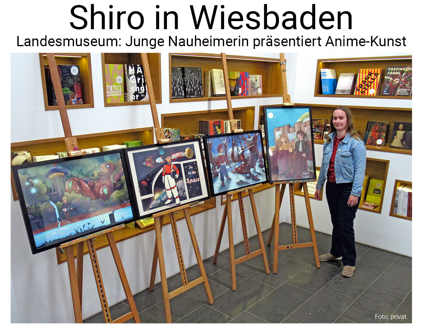 Nauheim-Online - Nauheimerin stellt in Wiesbaden aus